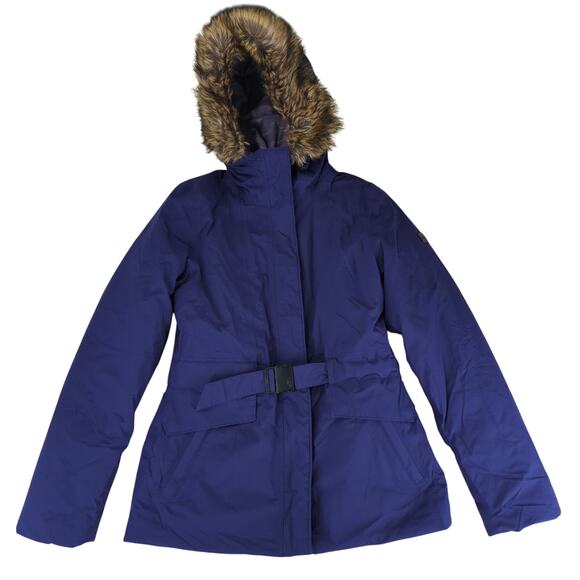 The North Face‎ Dunagiri Down Jacket NF0A2RF8 Belted Parka Women's Small Coat - Picture 1 of 10